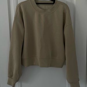 perfectly oversized cropped crew lululemon (sz 4)